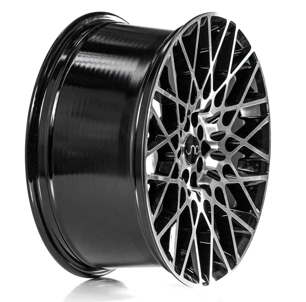 JNC039 Black Machined Face wheel
