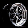 JNC002 Black Machined Face wheel