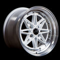 JNC002 White Machined Lip wheel