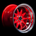 JNC003 Red Machined Lip wheel