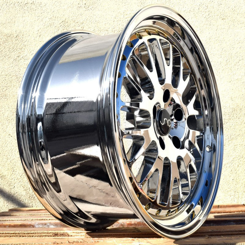 JNC001 Platinum Gold Rivets wheel