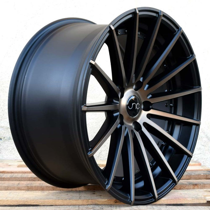 JNC042 Matte Black Machined Bronze Face wheel