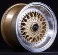 JNC004S Gold Machined Lip Gold Rivets wheel