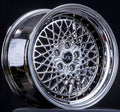 JNC045 Platinum w/ Gold Rivets wheel