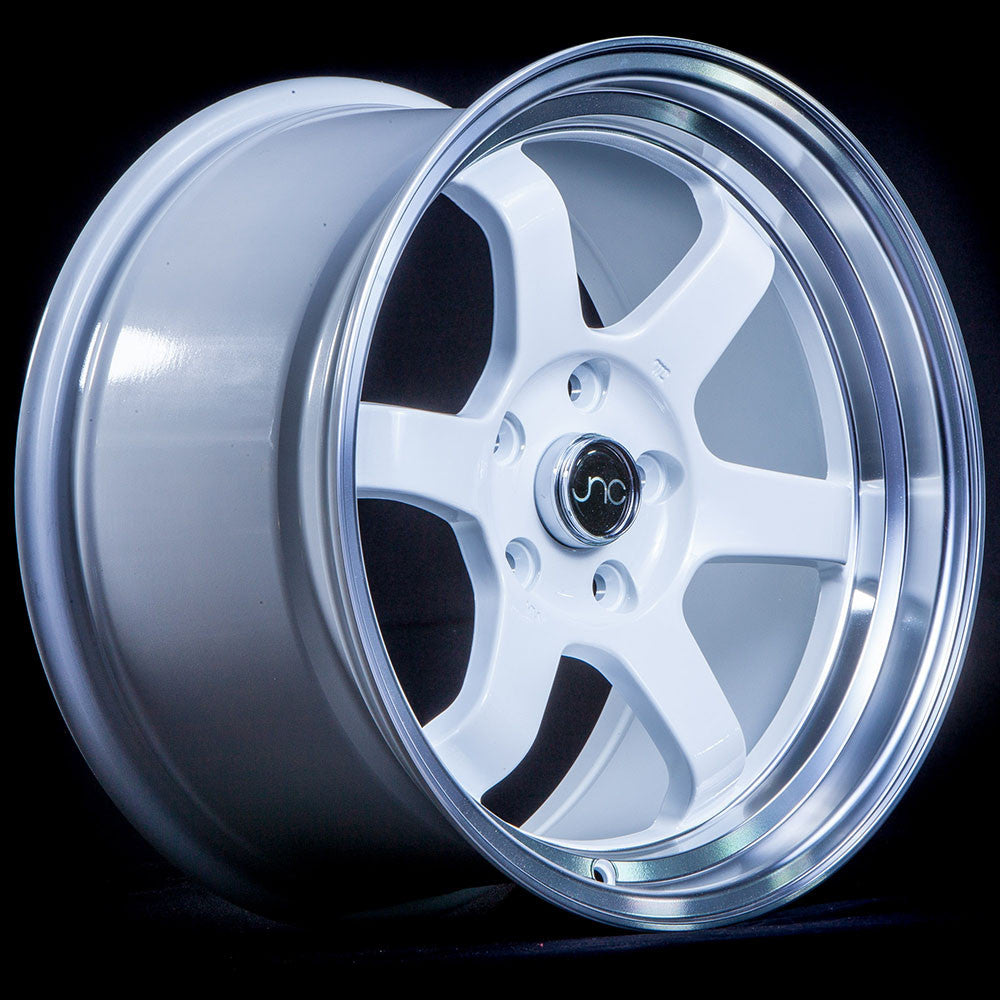 JNC013 White Machined Lip wheel