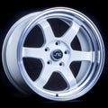 JNC013 White Machined Lip wheel