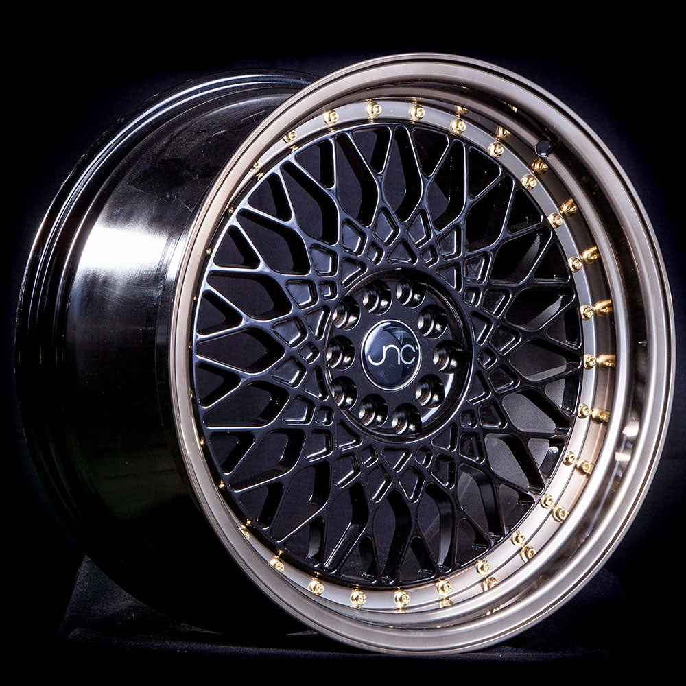 JNC031 Black Machined Bronze wheel