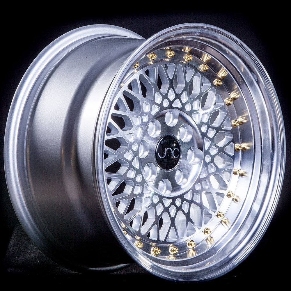 JNC031 Silver Machined Face(Chrome Rivets) wheel
