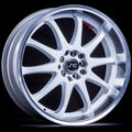 JNC019 White Machined Lip wheel