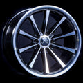 JNC024 Gloss Black Machined Face wheel