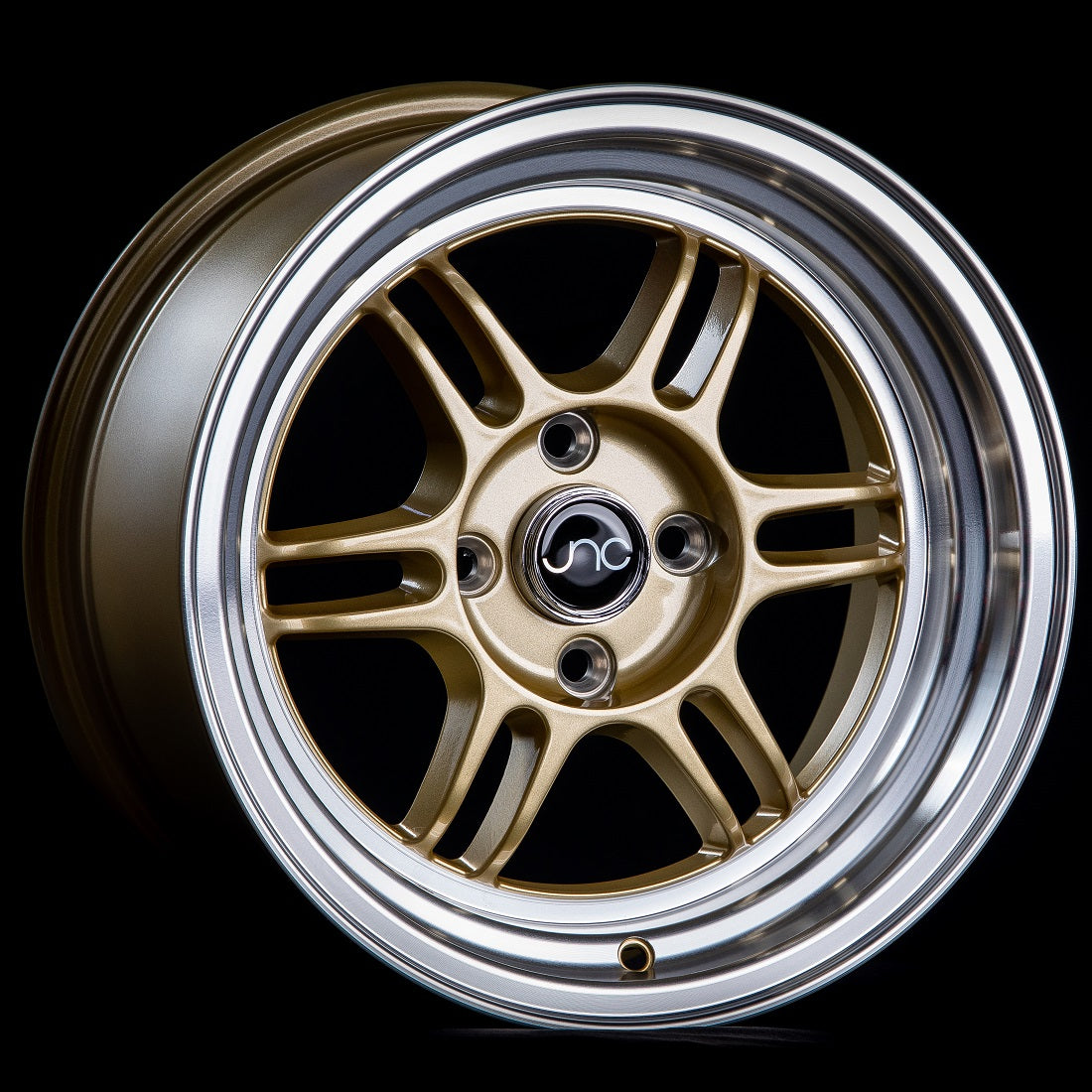 JNC021 Gold Machined Lip wheel