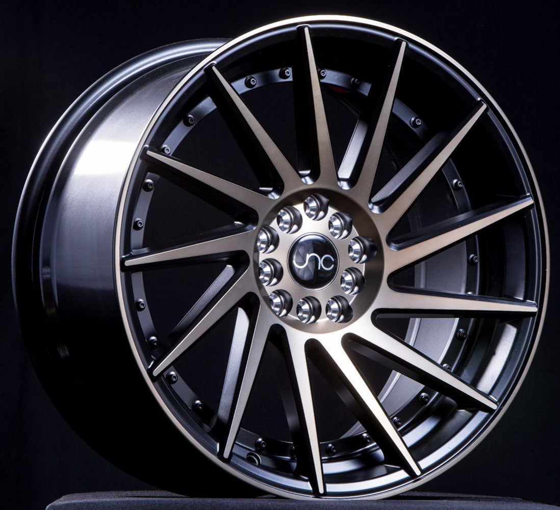 JNC051 Matte Black Machined Bronze Face wheel