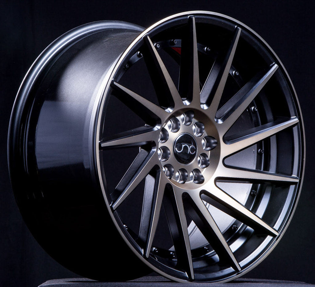 JNC051 Matte Black Machined Bronze Face wheel