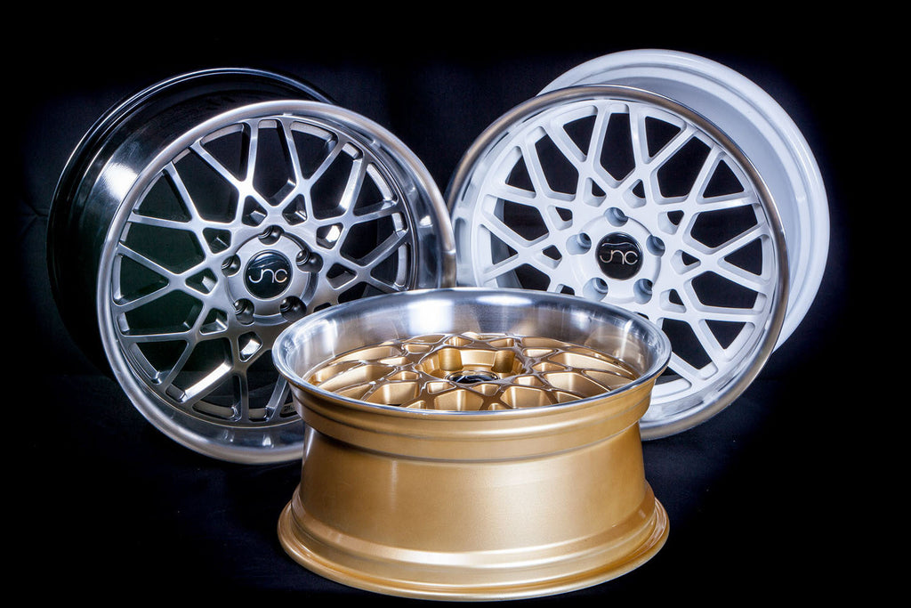 JNC016 Hyper Black Machined Lip wheel