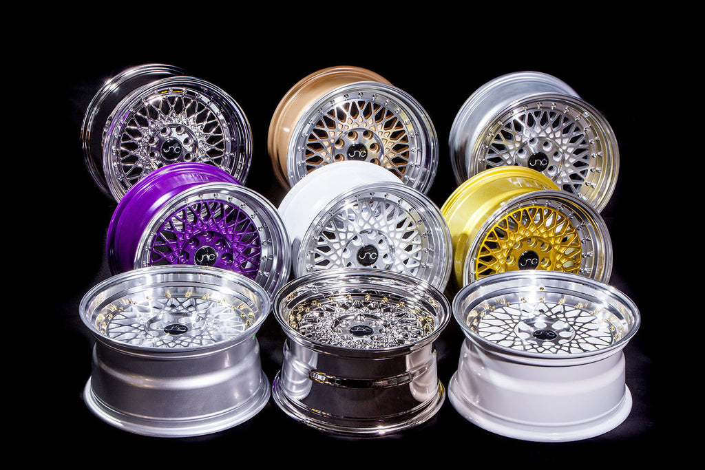 JNC031 Silver Machined Face(Chrome Rivets) wheel