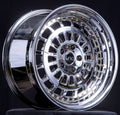 JNC046 Platinum w/ Gold Rivets wheel