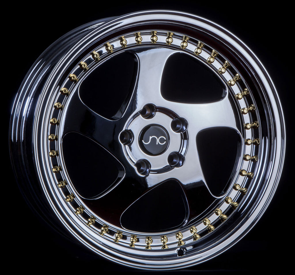 JNC034 Platinum Gold Rivets wheel