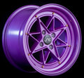 JNC025 Candy Purple Gold Rivets wheel