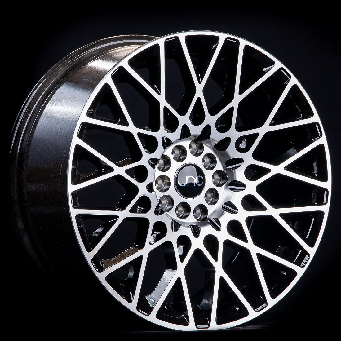 JNC039 Black Machined Face wheel