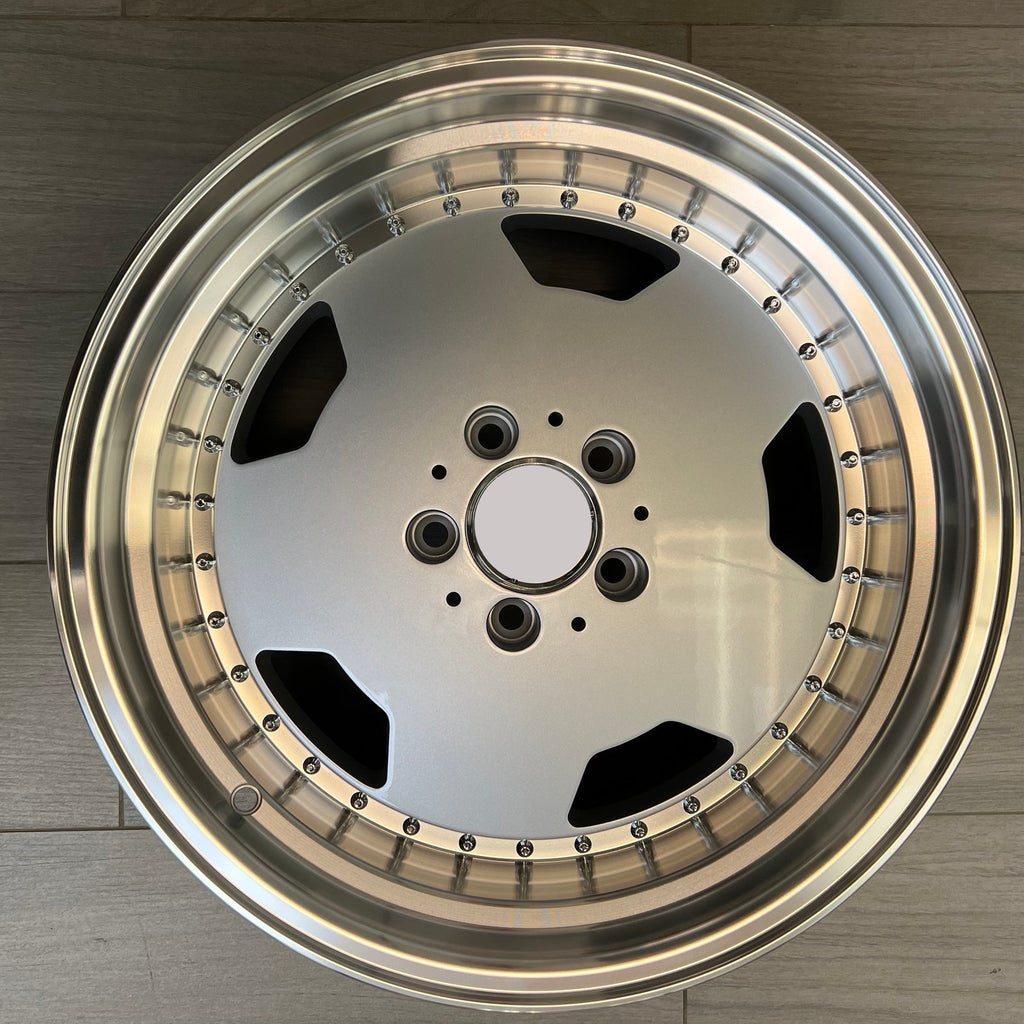 17" MONOBLOCK STYLE WHEELS FITS MERCEDES BENZ C230 C280 C350 CL500 CL600 CLK320 CLK350 CLK430 CLK500 CLK550 E230 E320 E500 S350 S430 SL500 SLK230 SLK320 (SET OF 4)