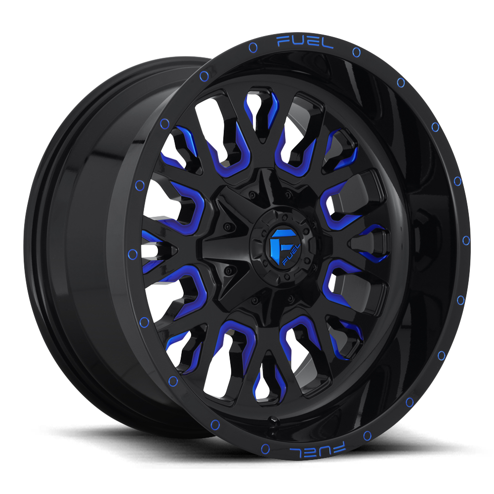 Fuel Off-Road STROKE - GLOSS BLACK BLUE TINTED CLEAR