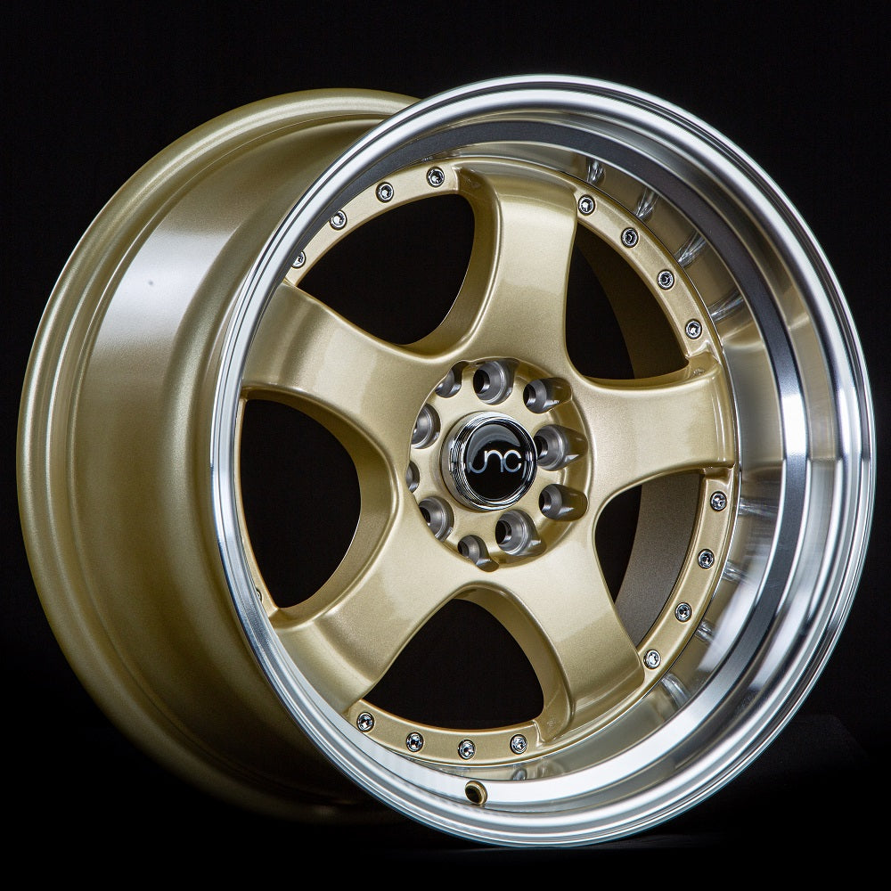 JNC017 Gold Machined Lip wheel