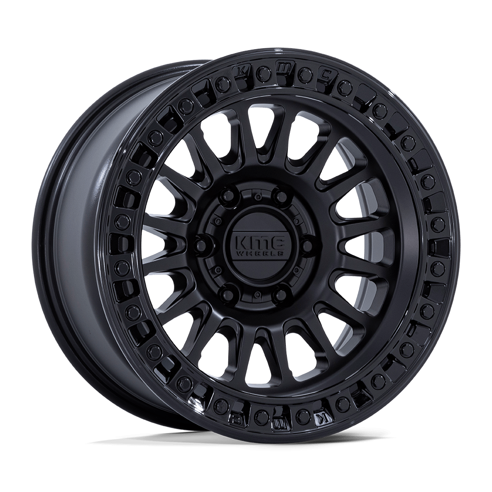 KMC Wheels IMS - MATTE BLACK W/ GLOSS BLACK LIP