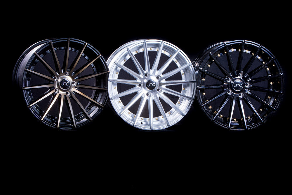 JNC042 Matte Black Machined Bronze Face wheel
