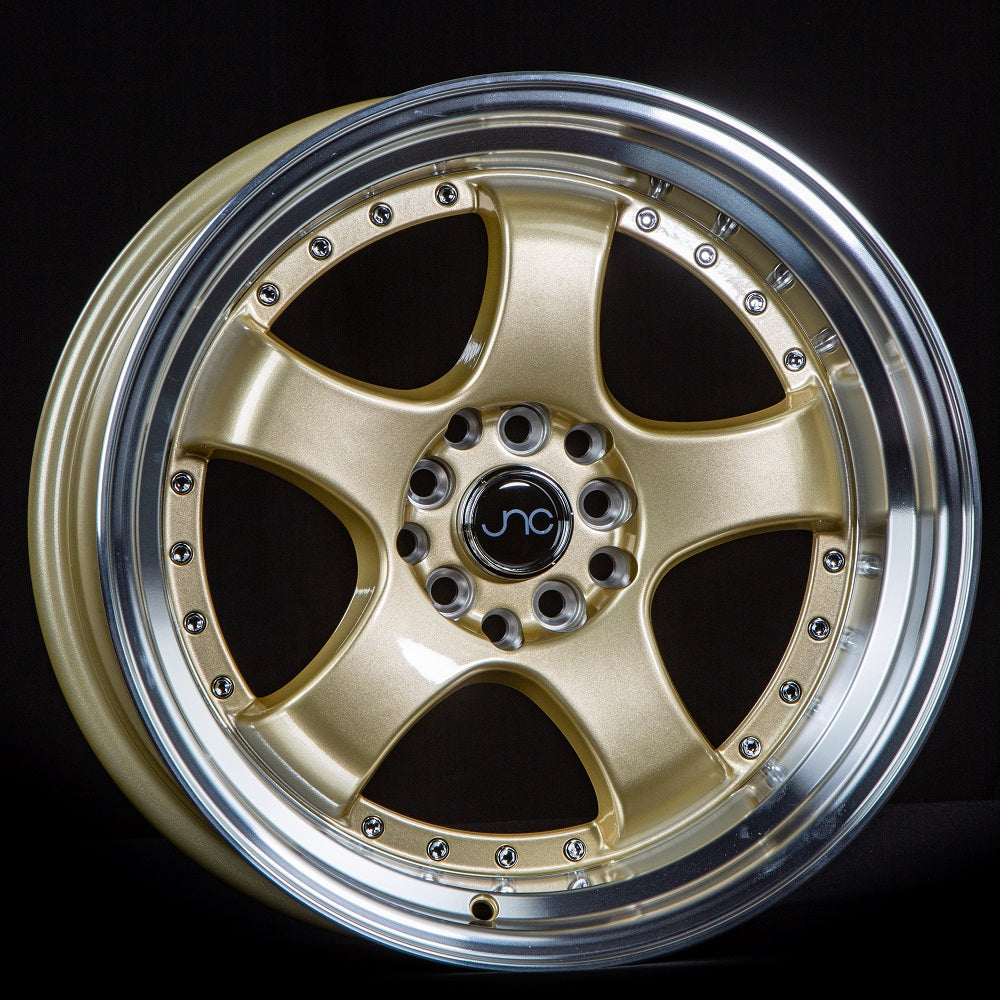 JNC017 Gold Machined Lip wheel