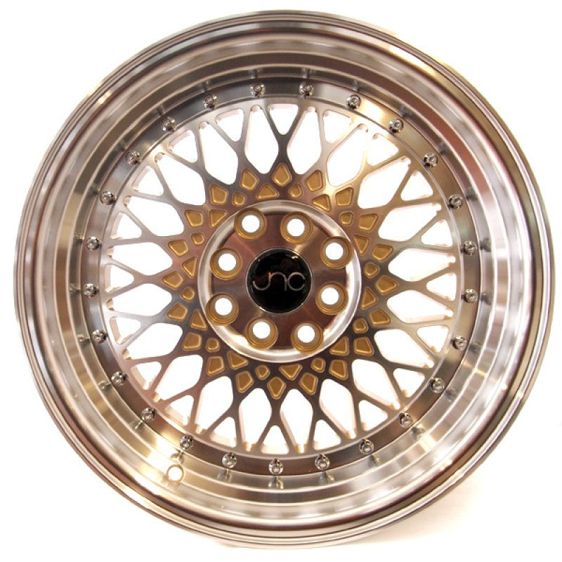 JNC031 Gold Machined Face wheel