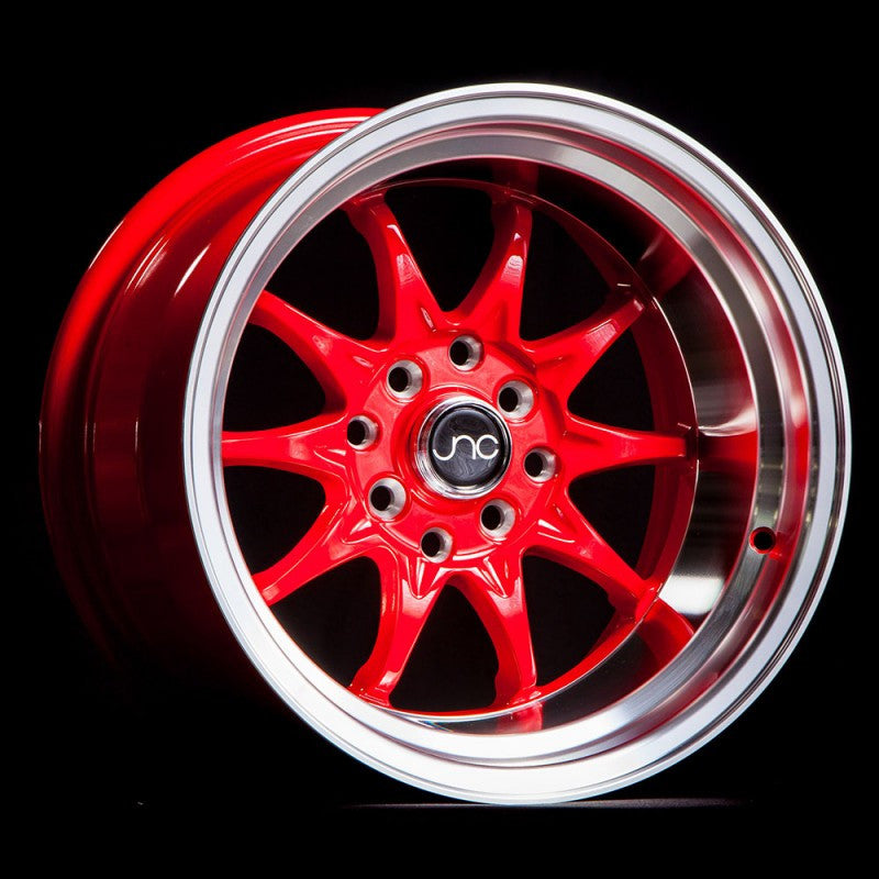 JNC003 Red Machined Lip wheel