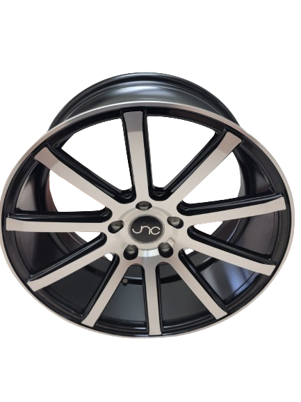 JNC024 Gloss Black Machined Face wheel