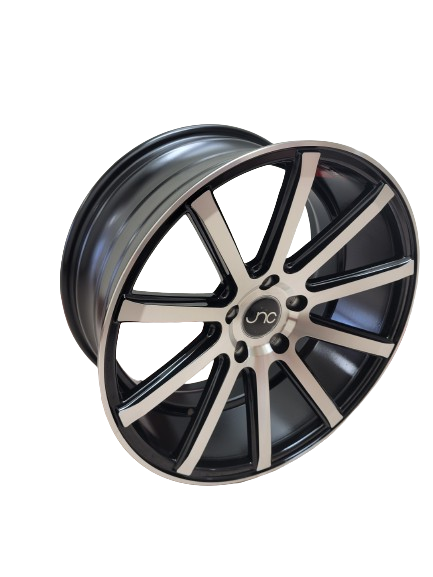 JNC024 Gloss Black Machined Face wheel