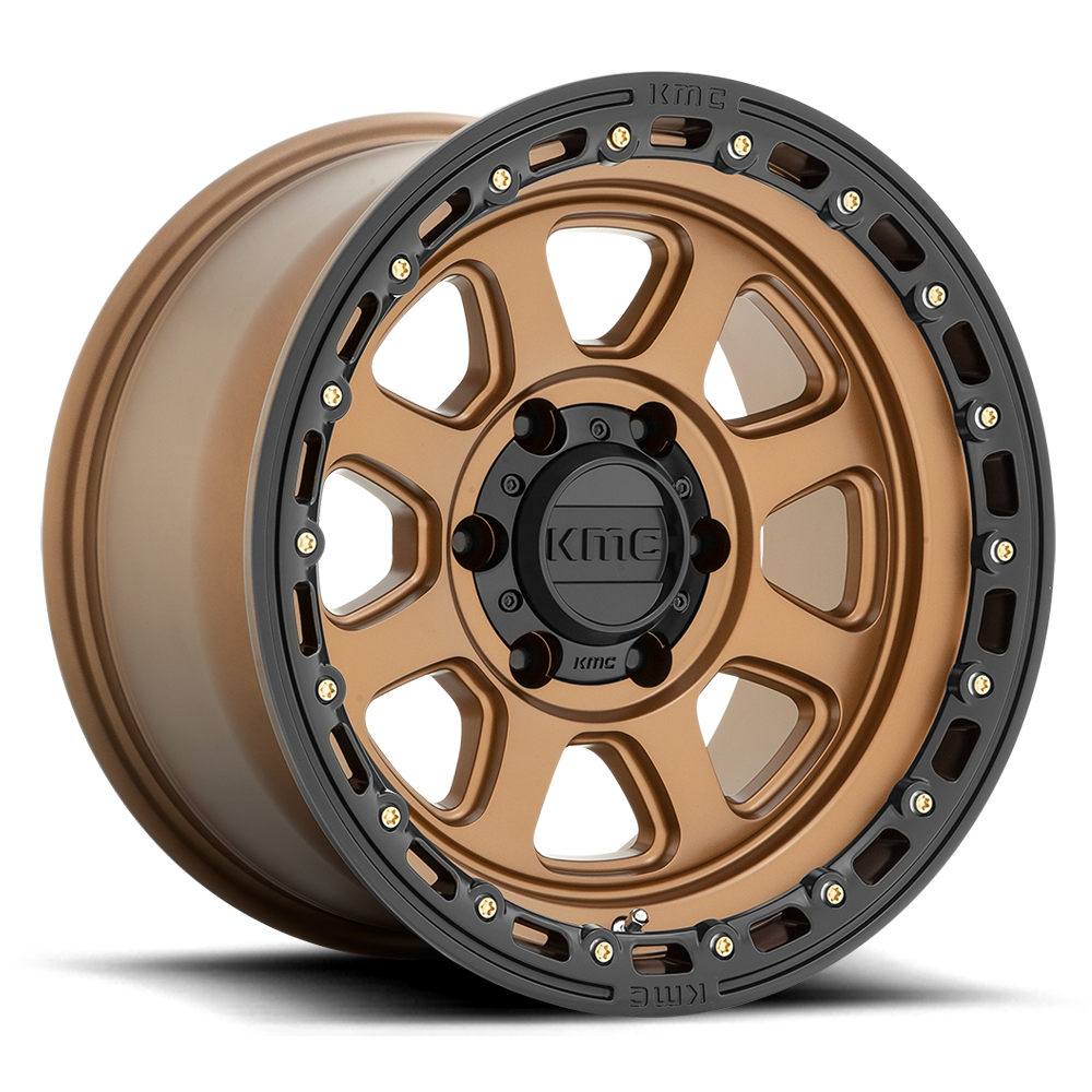 KMC Wheels KM548 CHASE - MATTE BRONZE W/ BLACK LIP