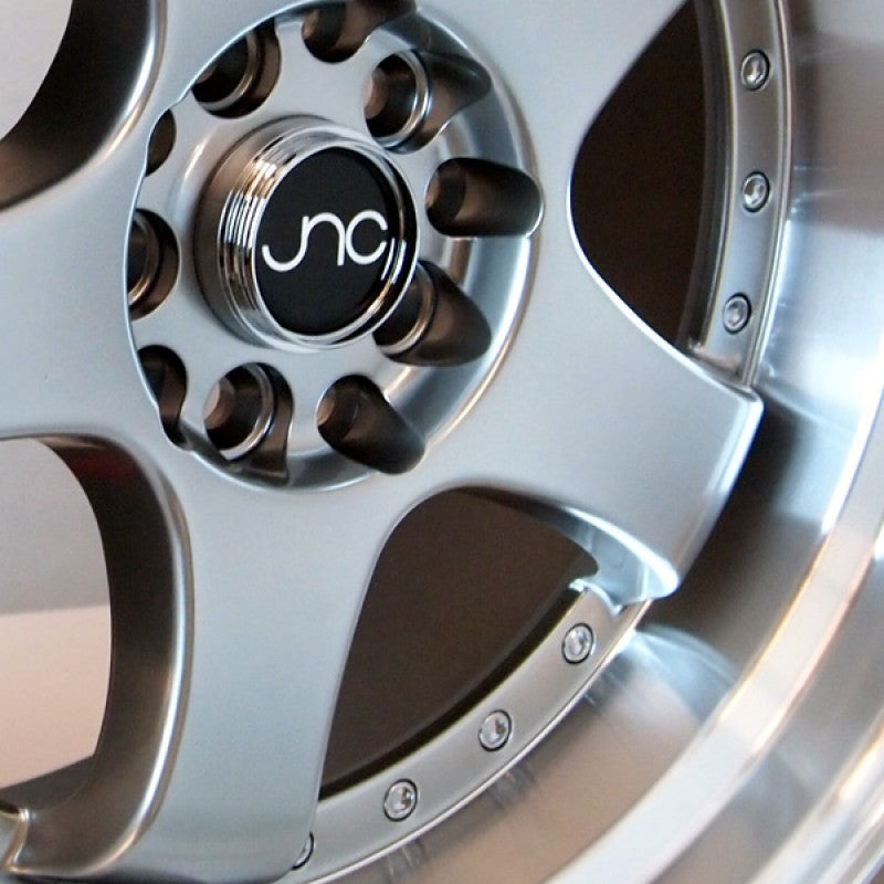 JNC017 Hyper Black Machined Lip wheel