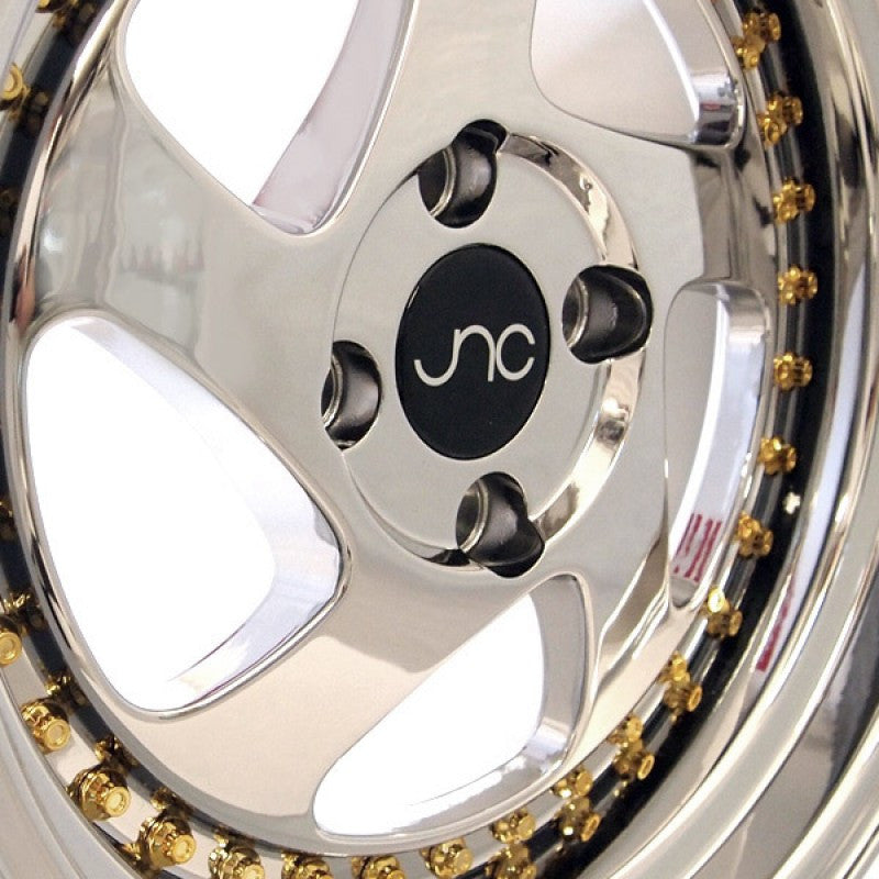 JNC034 Platinum Gold Rivets wheel