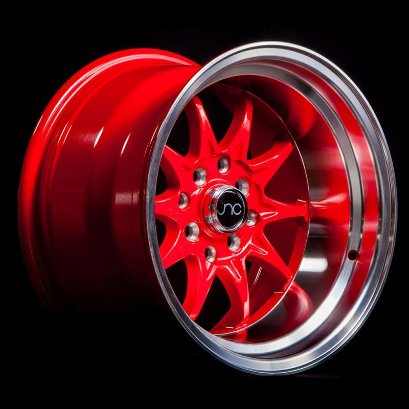 JNC003 Red Machined Lip wheel