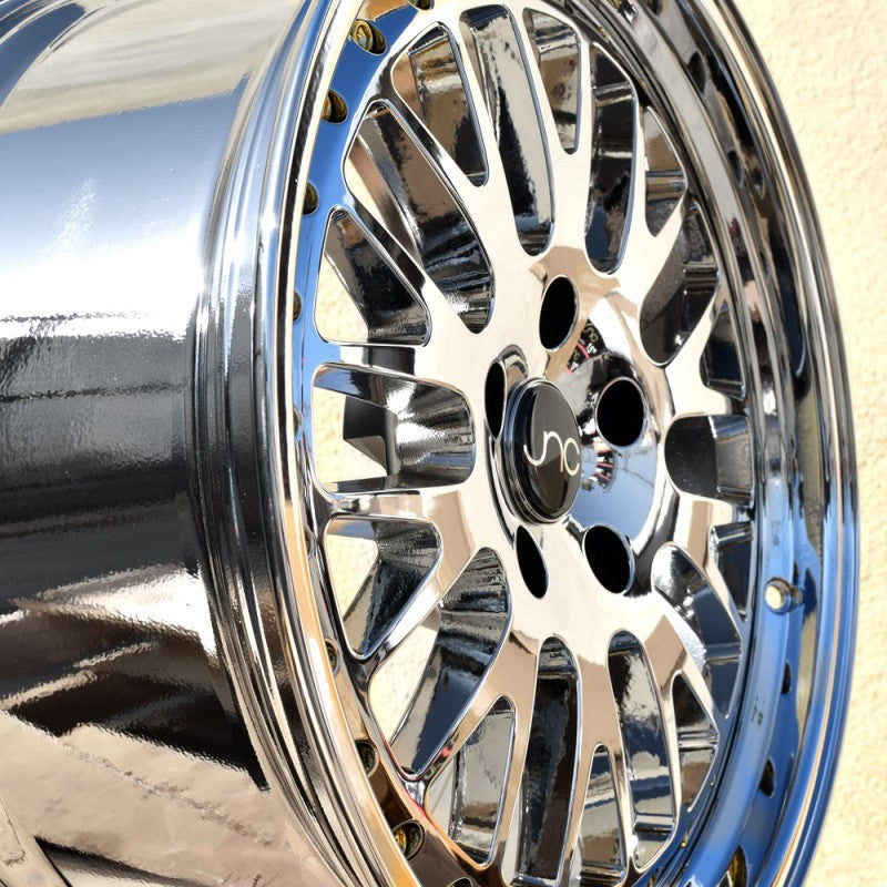 JNC001 Platinum Gold Rivets wheel