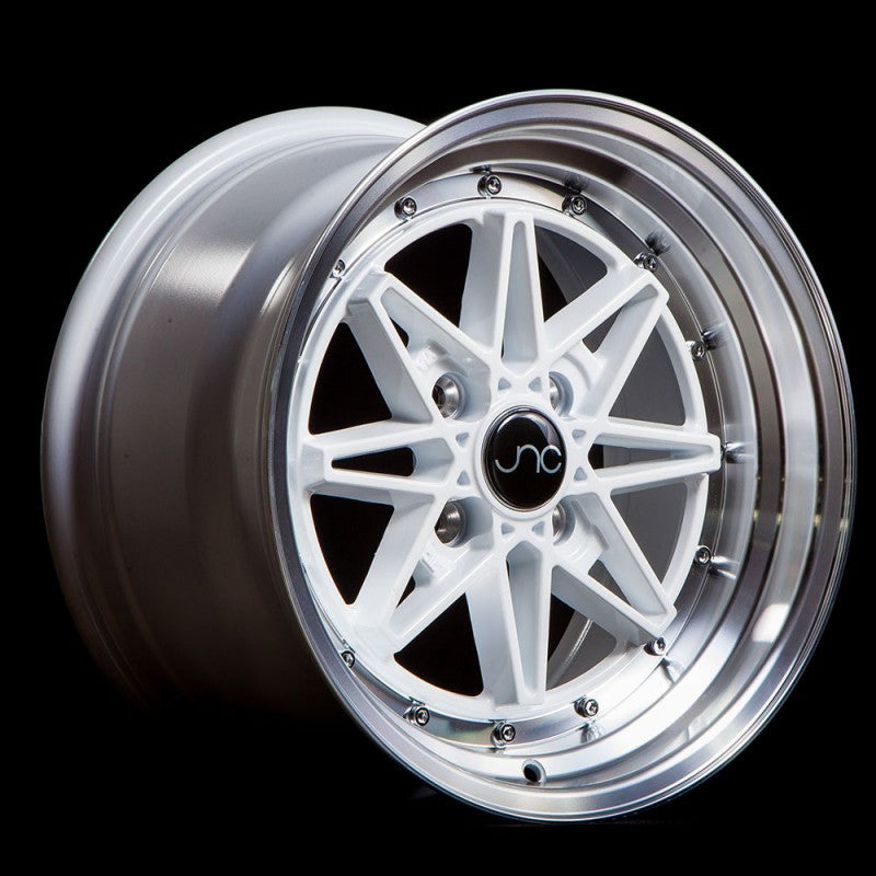 JNC002 White Machined Lip wheel