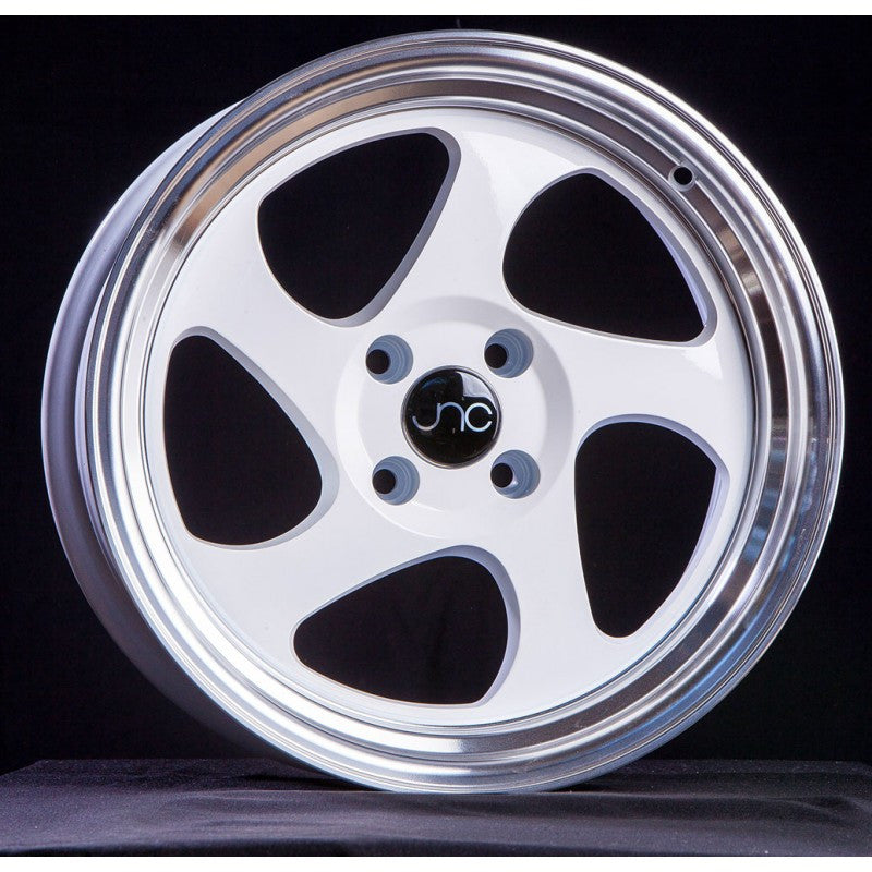 JNC034 White Machined Lip wheel