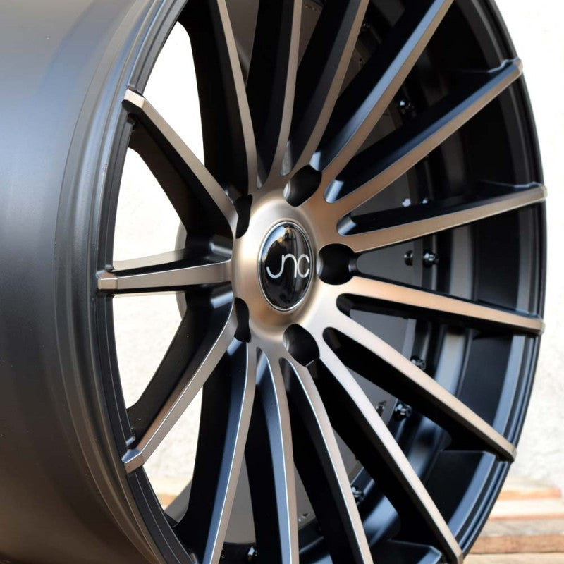 JNC042 Matte Black Machined Bronze Face wheel
