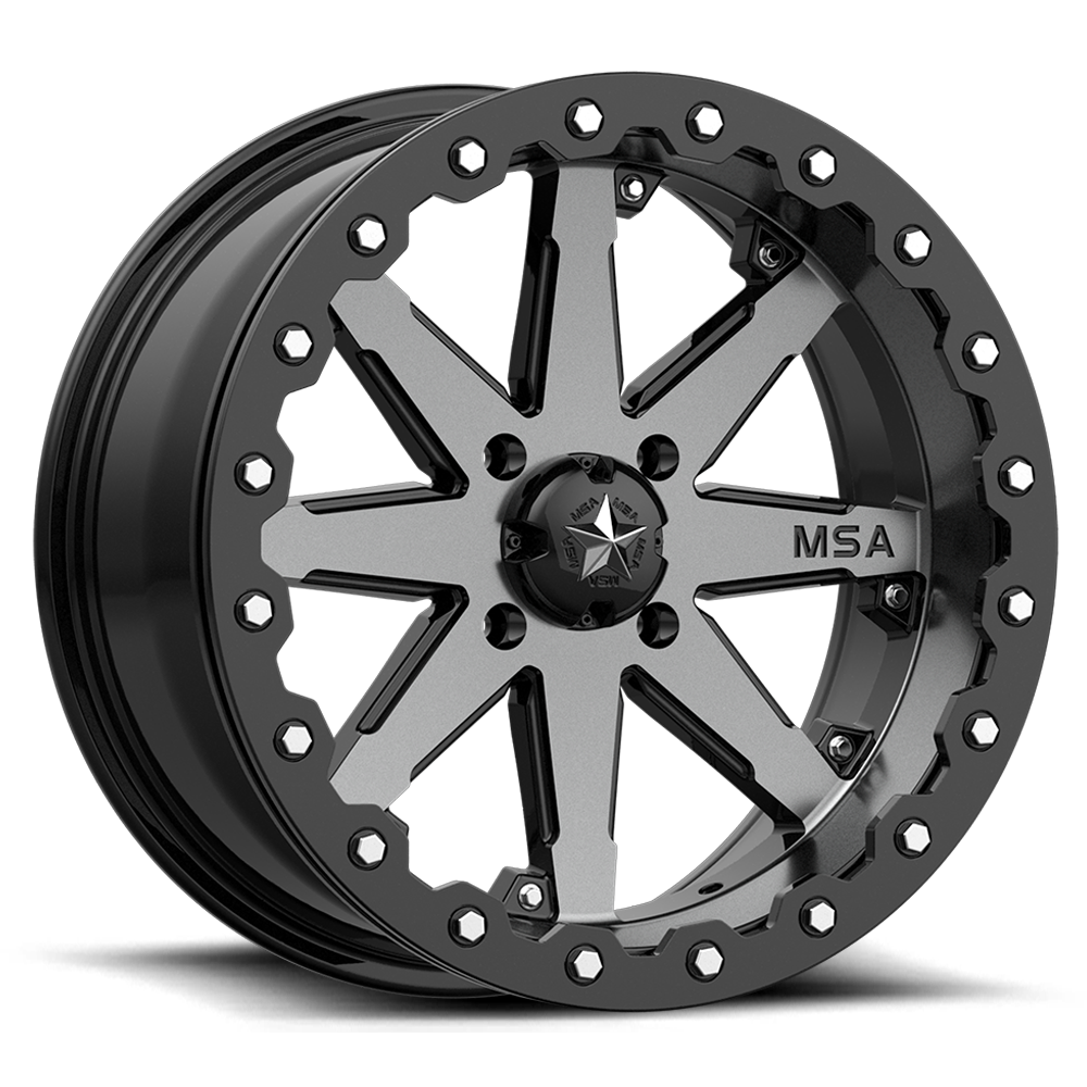 MSA Offroad Wheels LOK UTV BEADLOCK - CHARCOAL TINT