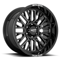 Moto Metal MO802 WARLOCK - GLOSS BLACK MILLED