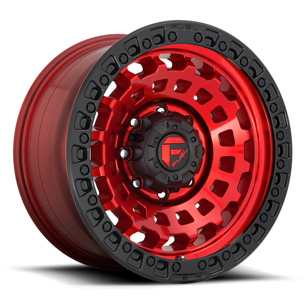 Fuel Off-Road ZEPHYR - CANDY RED BLACK BEAD RING