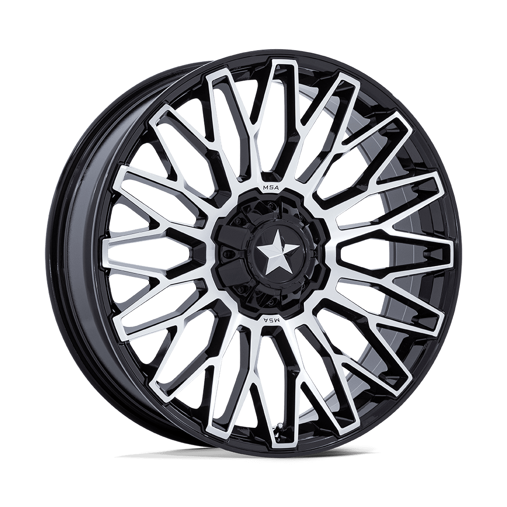 MSA Offroad Wheels CLUBBER UTV - GLOSS BLACK MACHINED