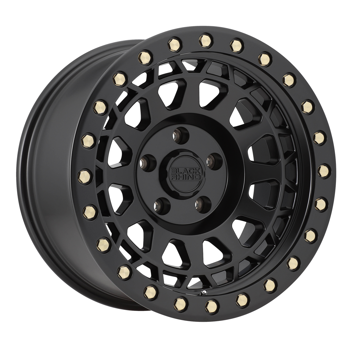 Black Rhino PRIMM - MATTE BLACK W/ BRASS BOLTS
