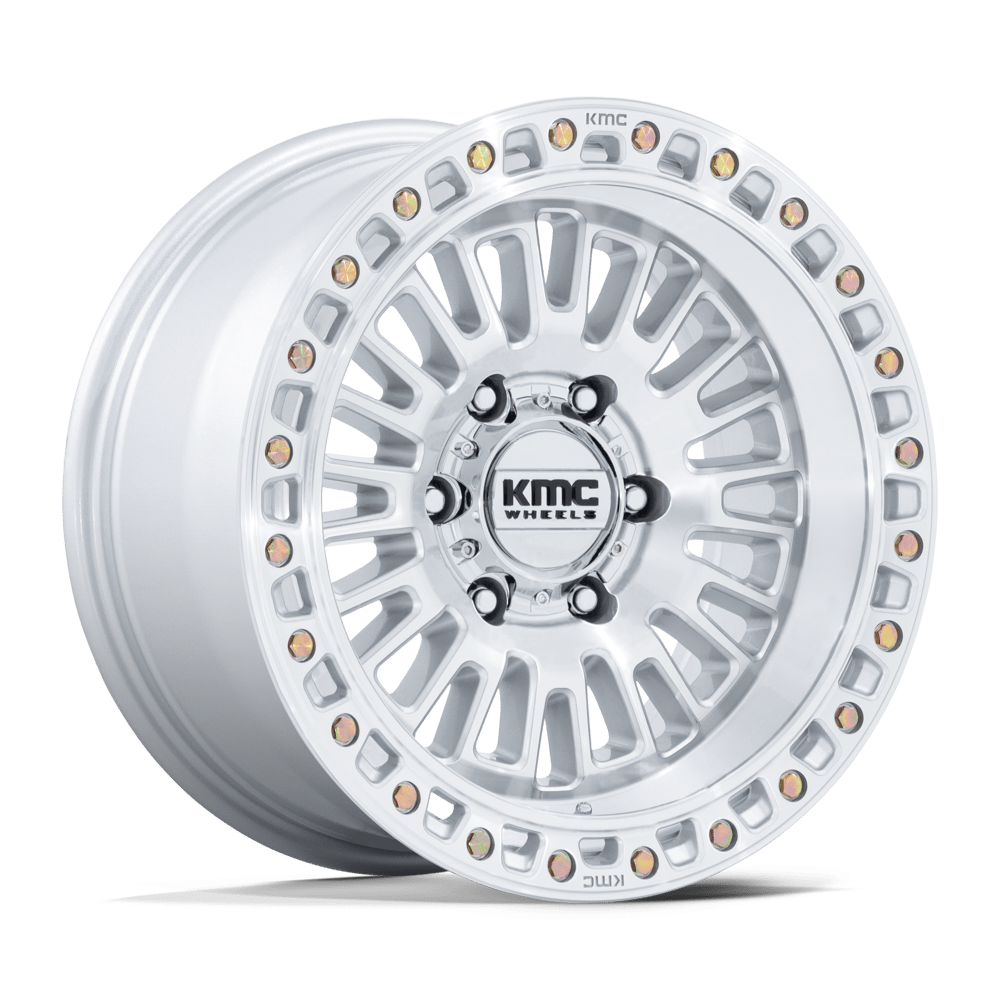 KMC Wheels AZTEC - GLOSS SILVER W/ MACHINED FACE