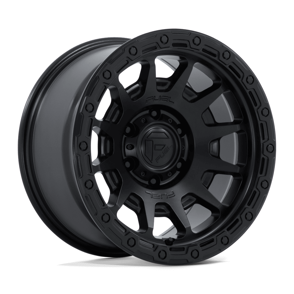 Fuel Off-Road FORTRESS - MATTE BLACK W/ GLOSS BLACK LIP