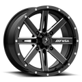 MSA Offroad Wheels BOXER UTV - GLOSS BLACK MILLED