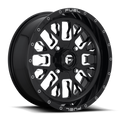 Fuel UTV D611 STROKE UTV - GLOSS BLACK MILLED